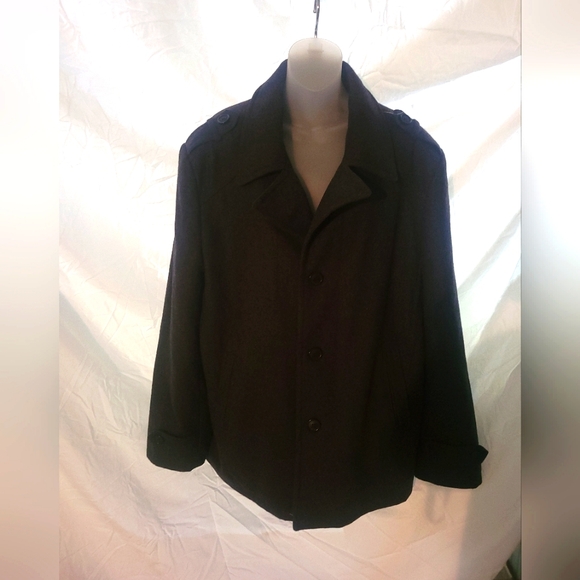 Micheal Kors Men's Large Wool and Polyester New Coat - Picture 1 of 11